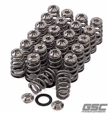 GSC Power-Division Extreme Pressure Conical Spring kit with Ti retainer for the Nissan VR38DETT