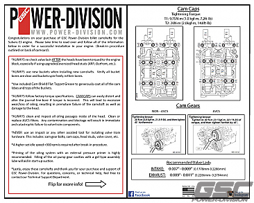 GSC Power-Division Billet S1 Camshaft set for EJ207 JDM/EURO WRX & STi V7+